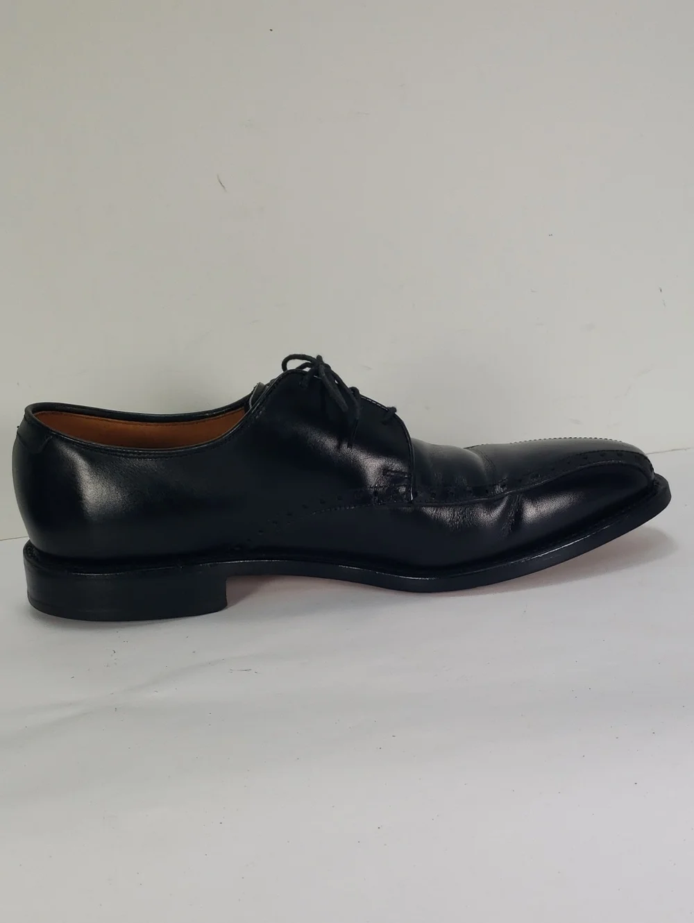 ALLEN EDMONDS WENDELL DERBY BLACK  LEATHER OXFORD DRESS SHOES MEN'S US 9 D